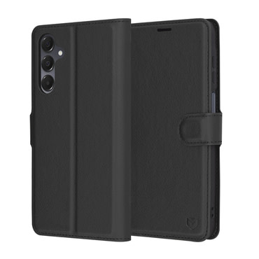 Nyitható tok Techsuit "Leather Folio" Samsung Galaxy A16 4G / A16 5G készülékekhez - fekete