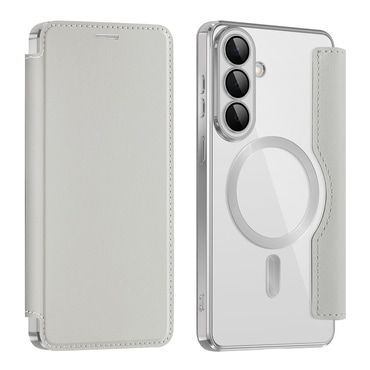 Nyitható tok "SmartMag Book" MagSafe technológiával és RFID pénztárcával Samsung Galaxy S26 Plus készülékekhez - gray