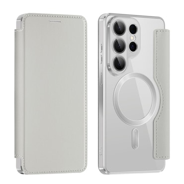 Nyitható tok "SmartMag Book" MagSafe technológiával és RFID pénztárcával Samsung Galaxy S26 Ultra készülékekhez - gray