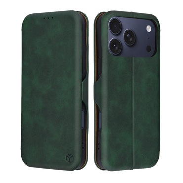 Nyitható tok Techsuit "Safe Wallet Plus" iPhone 17 Pro készülékekhez - zöld