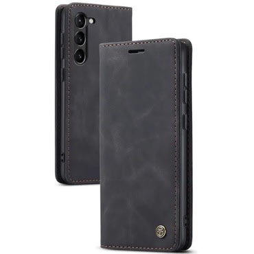 Nyitható tok CaseMe MagFlip kiváló védelemmel és automatikus mágneses zárással Samsung Galaxy S26 Plus készülékekhez - smooth black