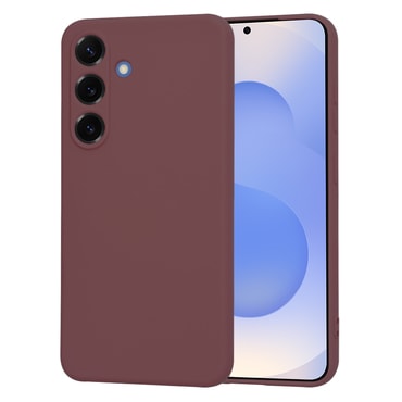 Techsuit SoftFlex szilikon tok Samsung Galaxy S25 készülékhez - sötétpiros