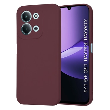 Techsuit SoftFlex szilikon tok Xiaomi Redmi 15C 4G / Redmi 15C 5G készülékhez - sötétpiros