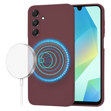 Techsuit SoftFlex MagSafe szilikon tok Samsung Galaxy A16 4G / A16 5G készülékhez - temno rdeč