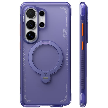 Prémium tok Torras "Ostand Spin Air MagSafe" Samsung Galaxy S26 Ultra készülékhez - dark purple