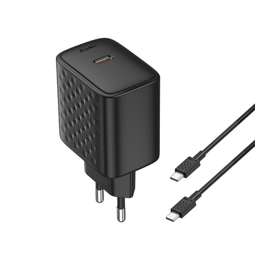 Lito LC20T 45W fali töltő - USB-C, GaN, mellékelt USB-C kábel - fekete