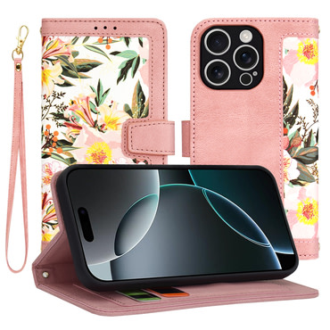 Nyitható tok Techsuit "FlipCraft" iPhone 16 Pro - sweetheart pink