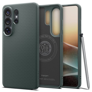 Tok Spigen "Liquid Air Magsafe" Samsung Galaxy S26 Ultra készülékekhez - abyss green
