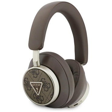 Bluetooth fejhallgató Guess "4G Triangle Logo" BT 5.4 - brown