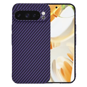 Kemény TPU tok Techsuit "Carbonite FiberShell" Google Pixel 9 Pro készülékekhez - purple