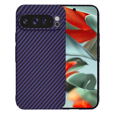 Kemény TPU tok Techsuit "Carbonite FiberShell" Google Pixel 9 Pro XL készülékekhez - purple