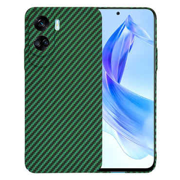 Kemény TPU tok Techsuit "Carbonite FiberShell" Honor 90 Lite készülékekhez - green
