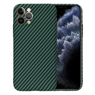 Kemény TPU tok Techsuit "Carbonite FiberShell" iPhone 11 Pro készülékekhez - green
