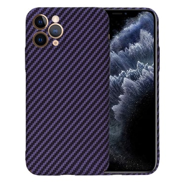 Kemény TPU tok Techsuit "Carbonite FiberShell" iPhone 11 Pro készülékekhez - purple