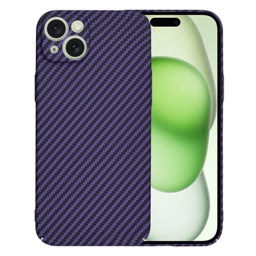Kemény TPU tok Techsuit "Carbonite FiberShell" iPhone 15 Plus készülékekhez - purple