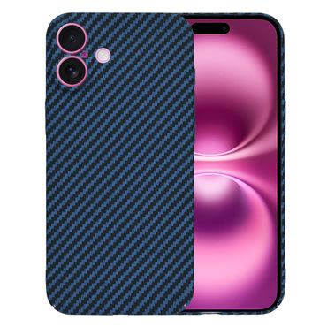 Kemény TPU tok Techsuit "Carbonite FiberShell" iPhone 16 Plus készülékekhez - cyan