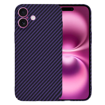 Kemény TPU tok Techsuit "Carbonite FiberShell" iPhone 16 Plus készülékekhez - purple