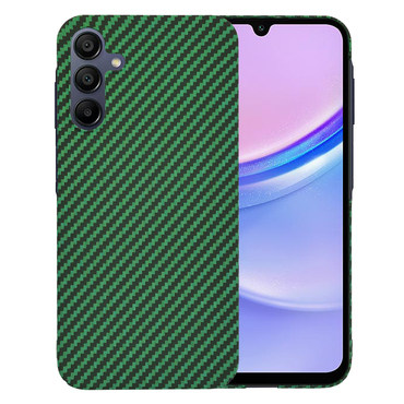 Kemény TPU tok Techsuit "Carbonite FiberShell" Samsung Galaxy A15 készülékekhez - green
