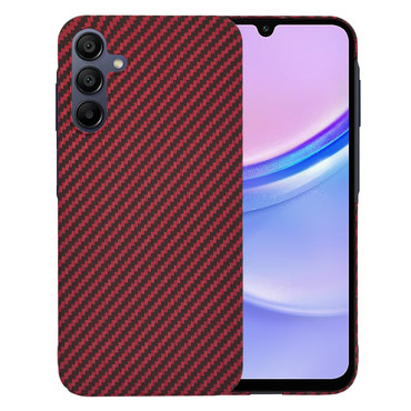 Kemény TPU tok Techsuit "Carbonite FiberShell" Samsung Galaxy A15 készülékekhez - red