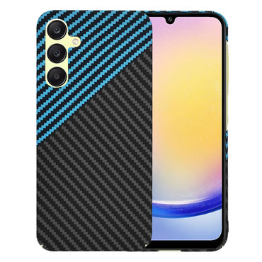 Kemény TPU tok Techsuit "Carbonite FiberShell" Samsung Galaxy A25 készülékekhez - blue pulse