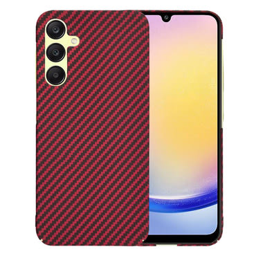 Kemény TPU tok Techsuit "Carbonite FiberShell" Samsung Galaxy A25 készülékekhez - red