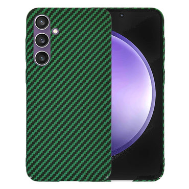 Kemény TPU tok Techsuit "Carbonite FiberShell" Samsung Galaxy S23 FE készülékekhez - green