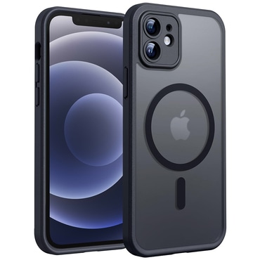 Hibrid tok "PureFrost MagSafe" iPhone 12 készülékekhez - black