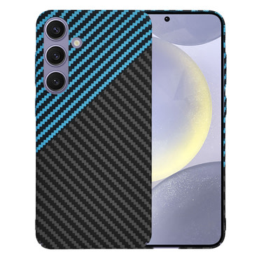 Kemény TPU tok Techsuit "Carbonite FiberShell" Samsung Galaxy S24 Plus készülékekhez - blue pulse
