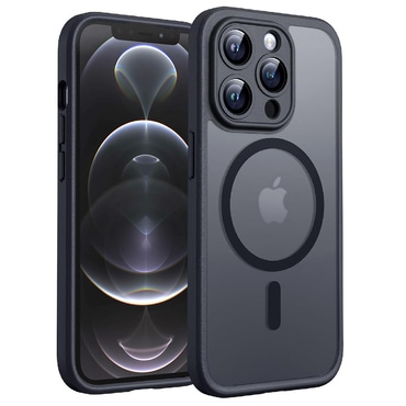 Hibrid tok "PureFrost MagSafe" iPhone 12 Pro készülékekhez - black