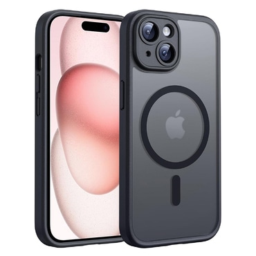 Hibrid tok "PureFrost MagSafe" iPhone 15 készülékekhez - black