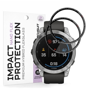 2-Pack Techsuit "Nano Flex" 3D Full Body kijelzővédő fólia Garmin Fenix 7 modellhez