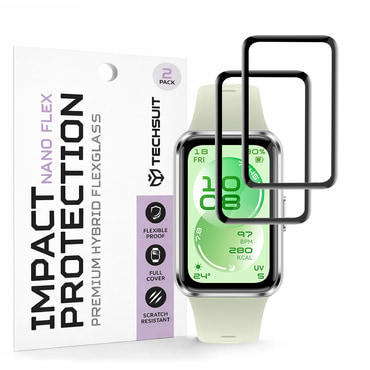 2-Pack Techsuit "Nano Flex" 3D Full Body kijelzővédő fólia Huawei Band 11 modellhez