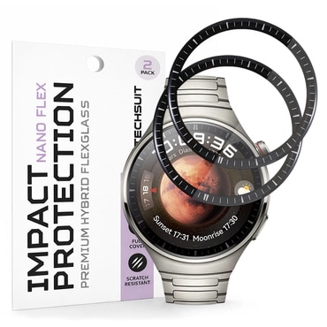 2-Pack Techsuit "Nano Flex" 3D Full Body kijelzővédő fólia Huawei Band 4 Pro modellhez