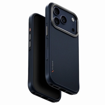 Prémium tok UNIQ "Keva Aramid™" aramidszálas iPhone 17 Pro készülékhez - Navy Blue