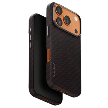 Prémium tok UNIQ "Keva Aramid™" aramidszálas iPhone 17 Pro Max készülékhez - Silent Lava