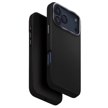 Prémium tok UNIQ "Lyden Leatherette Case™" műbőrből iPhone 17 Pro készülékhez - Black
