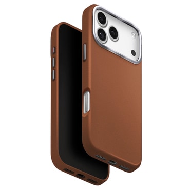 Prémium tok UNIQ "Lyden Leatherette Case™" műbőrből iPhone 17 Pro készülékhez - Brown