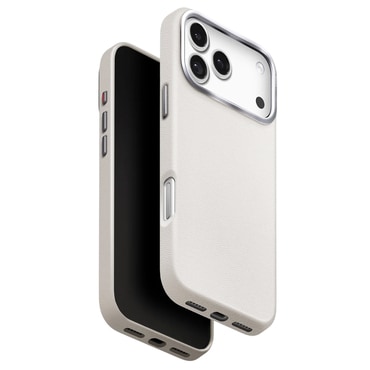 Prémium tok UNIQ "Lyden Leatherette Case™" műbőrből iPhone 17 Pro Max készülékhez - Gray