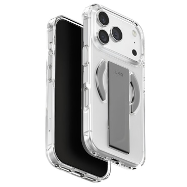 Prémium tok UNIQ "Heldro Air MagClick™" iPhone 17 Pro Max készülékhez - Clear / Gray