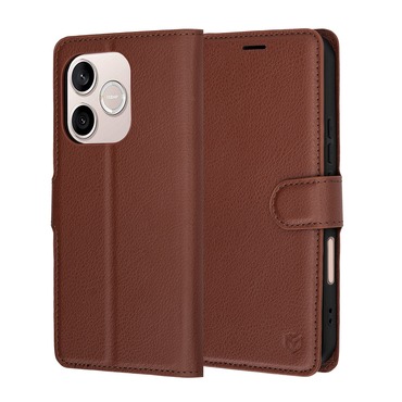 Tok Techsuit "Leather Folio" Honor 600 Lite készülékekhez - barna