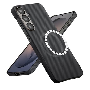 Prémium tok Techsuit Aramid Fiber MagSafe támogatással Samsung Galaxy S26 - Black