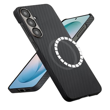 Prémium tok Techsuit Aramid Fiber MagSafe támogatással Samsung Galaxy S26 Plus - Black