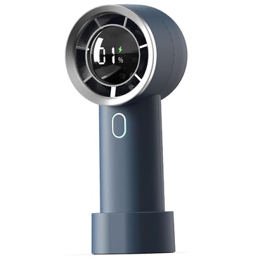 Ventilátor Techsuit "HX130" z digitális kijelzővel, ultra csendes, 1200mAh - blue