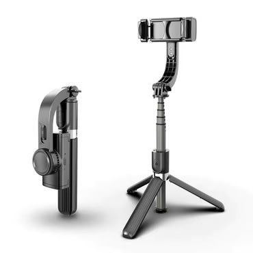 Önkioldó bot Techsuit "L08" Bluetooth távirányítóval, stabil állvánnyal és 360°-os forgatással, 86cm - fekete