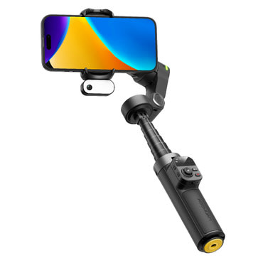 Smart X3 gimbal stabilizátor 3 tengelyes stabilizátor AI követéssel LED fénnyel és teleszkópos rúddal mobilkészülékekhez