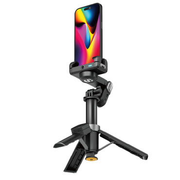 M3 Pro Mini gimbal stabilizátor stabilizátor AI követéssel RGB fénnyel és teleszkópos rúddal - black