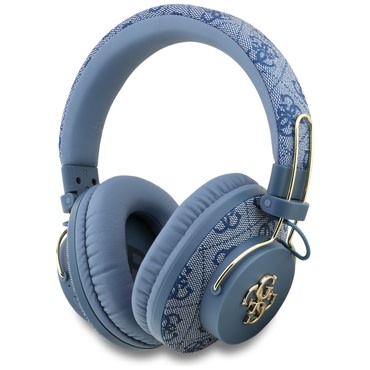 Bluetooth Over-Ear fülhallgató Guess "4G Metal Logo" BT 5.3 ENC-vel, USB-C és 300mAh - blue