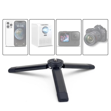 Mini állvány Techsuit "TPD2" univerzális 1/4 hüvelykes csavarral - fekete