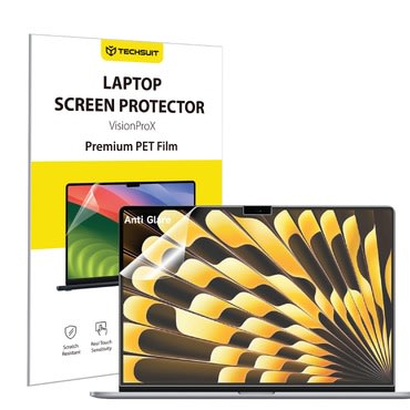 Képernyővédő üveg Techsuit "VisionProX" MacBook Air 15" (A2941/A3114) készülékhez - mat átlátszó