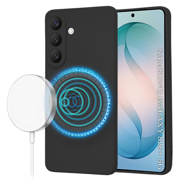 Techsuit SoftFlex MagSafe szilikon tok Samsung Galaxy S26 készülékhez - fekete